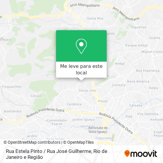 Rua Estela Pinto / Rua José Guilherme mapa