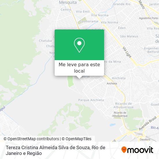 Tereza Cristina Almeida Silva de Souza mapa