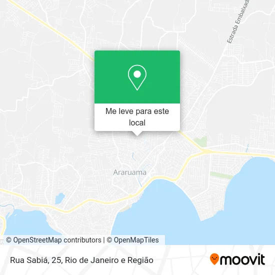 Rua Sabiá, 25 mapa