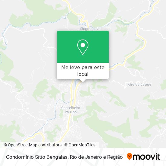 Condomínio Sitio Bengalas mapa