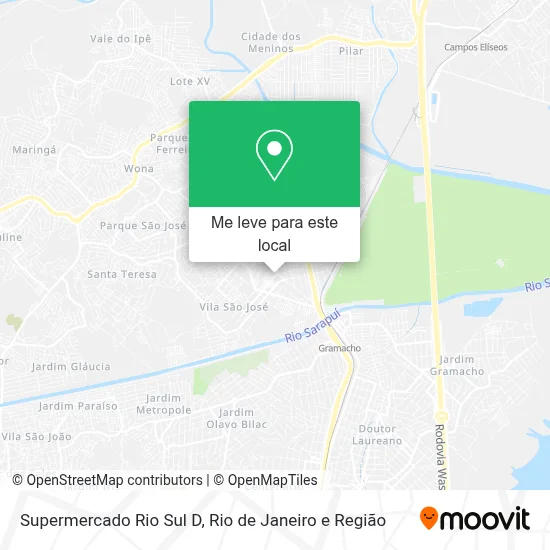 Supermercado Rio Sul D mapa