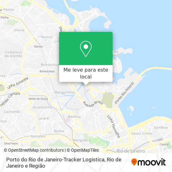 Porto do Rio de Janeiro-Tracker Logística mapa