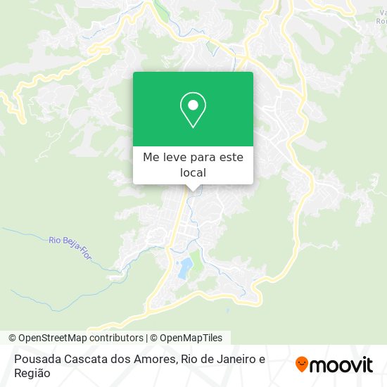 Pousada Cascata dos Amores mapa