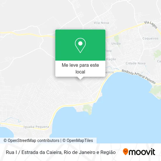 Rua I / Estrada da Caieira mapa