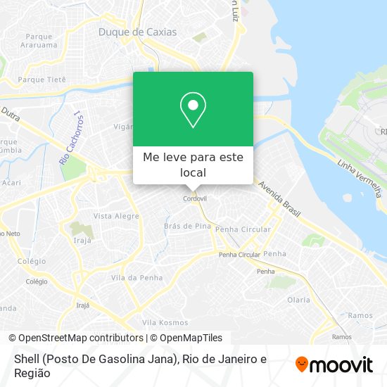 Shell (Posto De Gasolina Jana) mapa