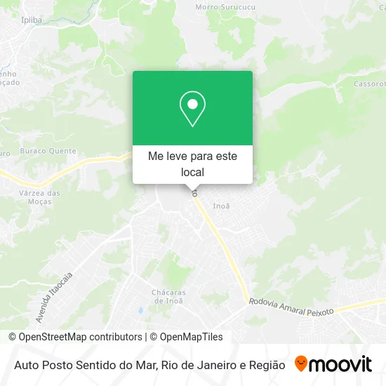 Auto Posto Sentido do Mar mapa