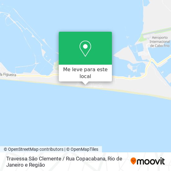 Travessa São Clemente / Rua Copacabana mapa