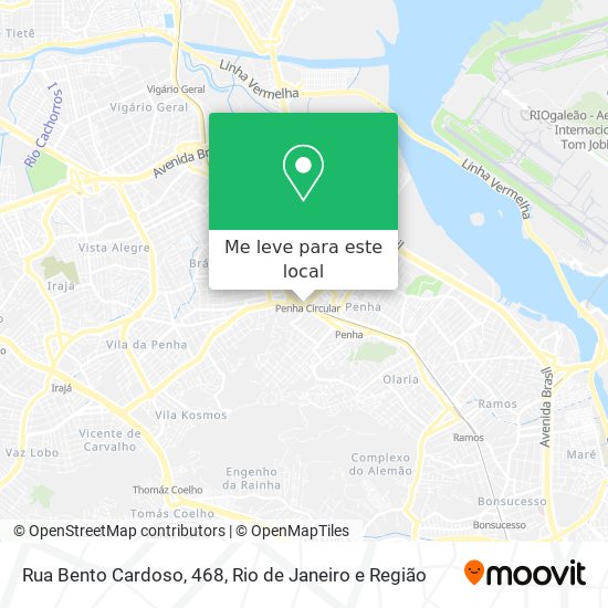 Rua Bento Cardoso, 468 mapa