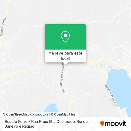 Rua do Ferro / Rua Praia Ilha Queimada mapa