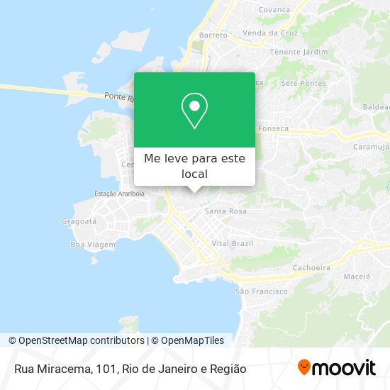 Rua Miracema, 101 mapa