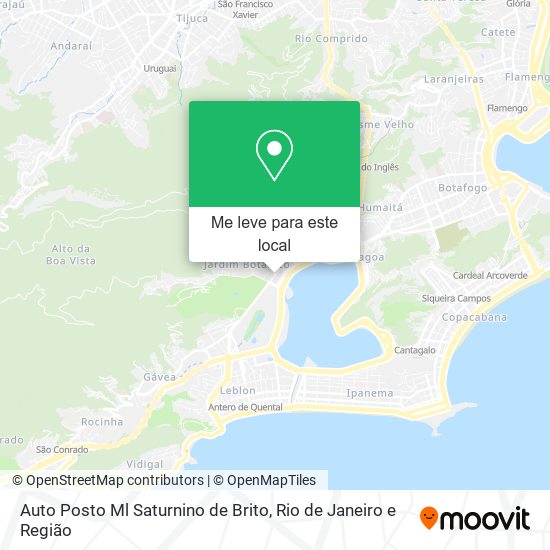 Auto Posto Ml Saturnino de Brito mapa