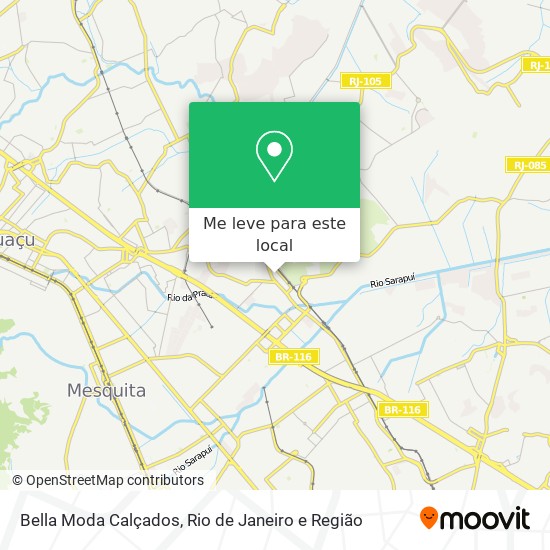 Bella Moda Calçados mapa