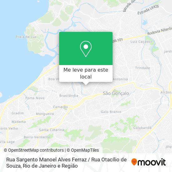 Rua Sargento Manoel Alves Ferraz / Rua Otacílio de Souza mapa