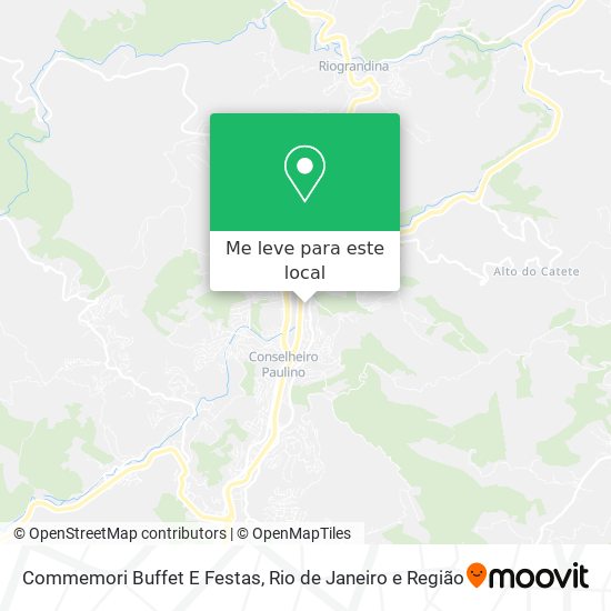 Commemori Buffet E Festas mapa