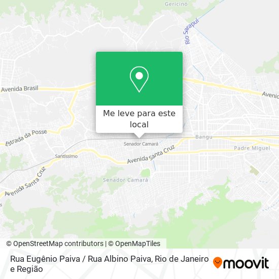 Rua Eugênio Paiva / Rua Albino Paiva mapa