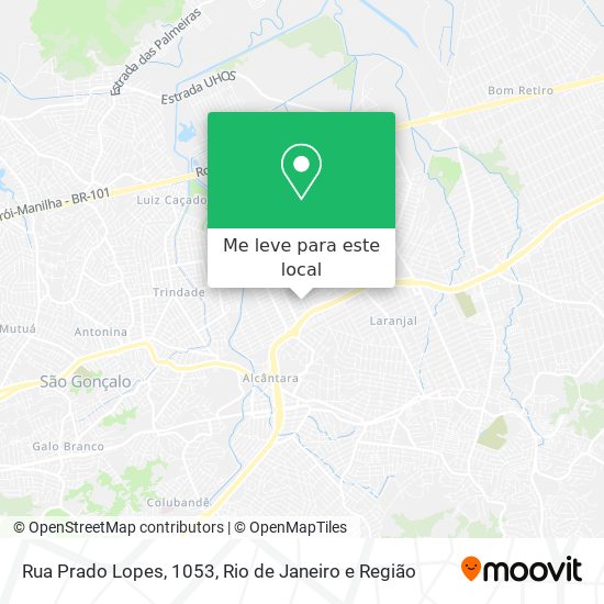 Rua Prado Lopes, 1053 mapa