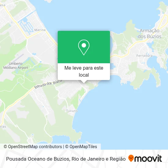 Pousada Oceano de Buzios mapa