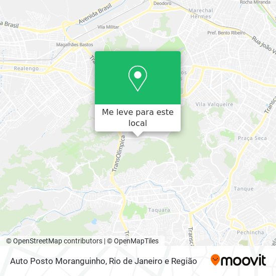Auto Posto Moranguinho mapa