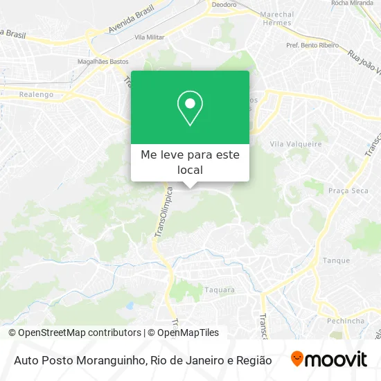 Auto Posto Moranguinho mapa