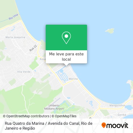 Rua Quatro da Marina / Avenida do Canal mapa
