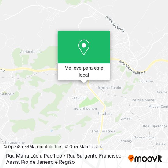 Rua Maria Lúcia Pacífico / Rua Sargento Francisco Assis mapa