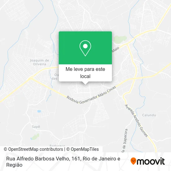 Rua Alfredo Barbosa Velho, 161 mapa