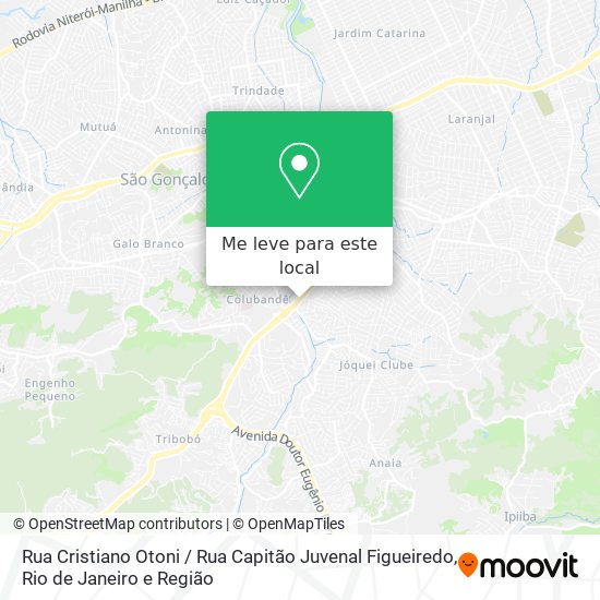 Rua Cristiano Otoni / Rua Capitão Juvenal Figueiredo mapa