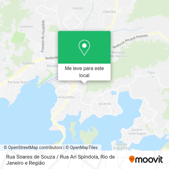 Rua Soares de Souza / Rua Ari Spindola mapa