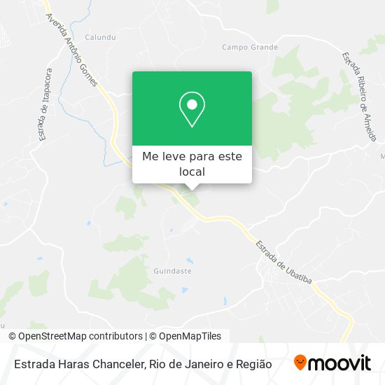 Estrada Haras Chanceler mapa