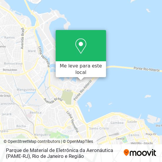 Parque de Material de Eletrônica da Aeronáutica (PAME-RJ) mapa