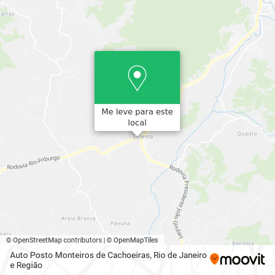 Auto Posto Monteiros de Cachoeiras mapa
