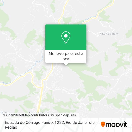 Estrada do Córrego Fundo, 1282 mapa