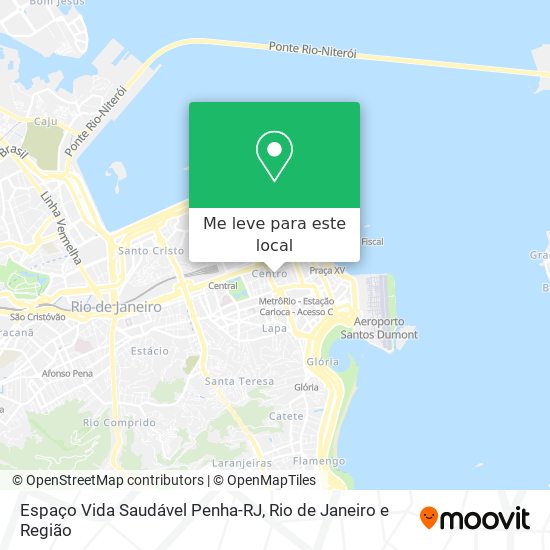 Espaço Vida Saudável Penha-RJ mapa