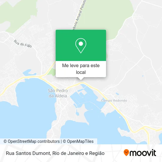 Rua Santos Dumont mapa