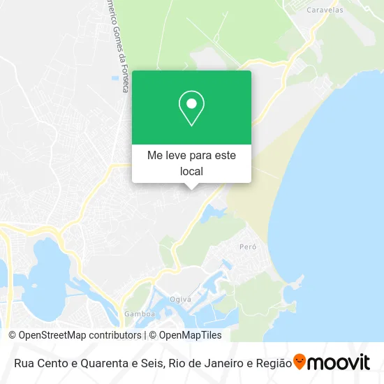Rua Cento e Quarenta e Seis mapa