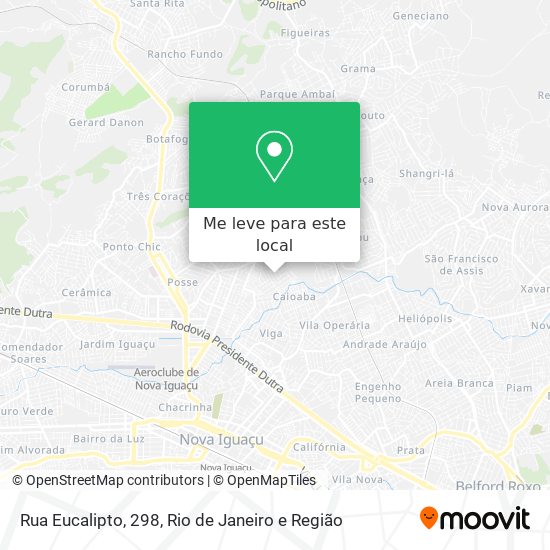 Rua Eucalipto, 298 mapa