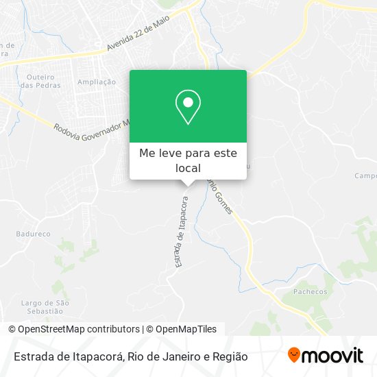 Estrada de Itapacorá mapa