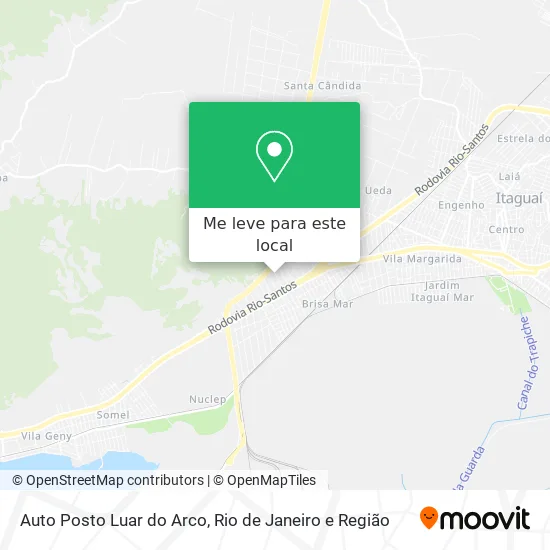 Auto Posto Luar do Arco mapa