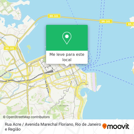 Rua Acre / Avenida Marechal Floriano mapa