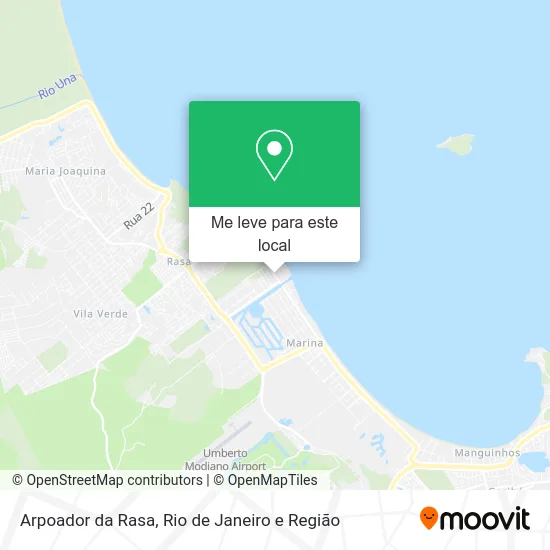 Arpoador da Rasa mapa