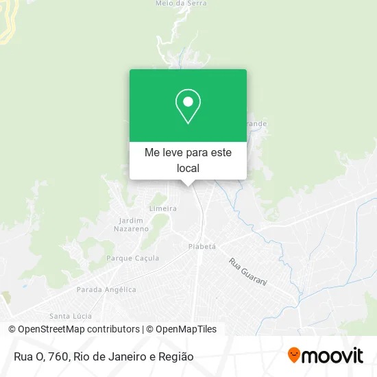 Rua O, 760 mapa