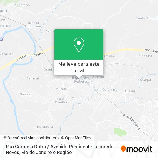 Rua Carmela Dutra / Avenida Presidente Tancredo Neves mapa