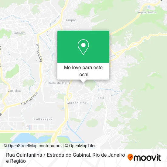 Rua Quintanilha / Estrada do Gabinal mapa