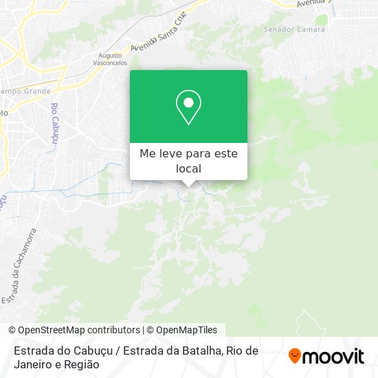 Estrada do Cabuçu / Estrada da Batalha mapa
