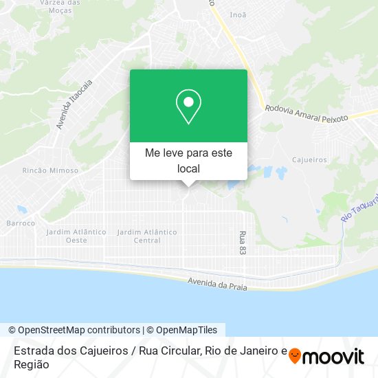 Estrada dos Cajueiros / Rua Circular mapa