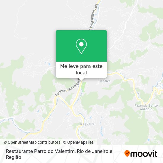 Restaurante Parro do Valentim mapa