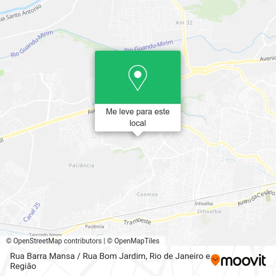 Rua Barra Mansa / Rua Bom Jardim mapa