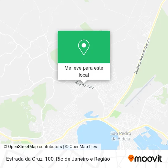 Estrada da Cruz, 100 mapa