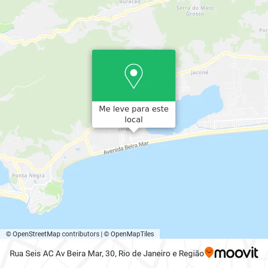 Rua Seis AC Av Beira Mar, 30 mapa