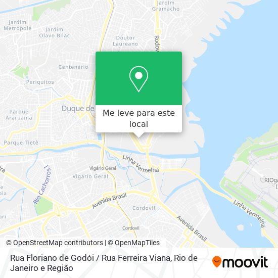 Rua Floriano de Godói / Rua Ferreira Viana mapa